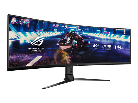 ASUS Display XG49VQ 49p Gaming Curved DFHD 144Hz 3840x1080 Freesync 2 HDR 4ms 21:9 USB HDMI DP Speaker