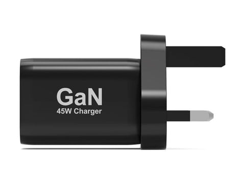 PORT DESIGNS 65W Gan Charger USB-C & USB-A Gallium Nitride Gan Technology More Efficient Smaller Lighter And Less Energy Consuming