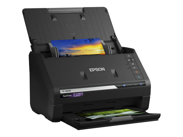 EPSON FastFoto FF-680W Document scanner Contact Image SensorCIS Duplex A4 600x600dpi 45ppm mono/45ppm colour ADF USB 3.0 Wi-Fi