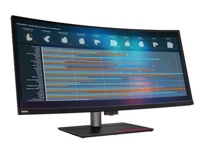 LENOVO ThinkVision P40w-20 - incurvé - 40p - WUHD 75 Hz - 4 ms - 2xThunderbolt 4, DisplayPort, HDMI -  Battery Charging 1.2