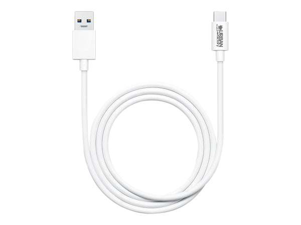URBAN FACTORY 1M USB-A To USB-C Standard Cable PVC White