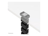NEOMOUNTS Cable Spine Organizer for sit/stand desk frames magnet mounted black