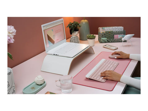 LOGITECH MK470 Slim Combo - ROSE - (FRA) - CENTRAL-419