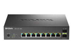 D-LINK Smart+ L2+ 8 ports 2.5 GbE PoE 1-2/60W - 3-8/30W and 2 ports 10 GbE SFP+ - Budget PoE 120 W