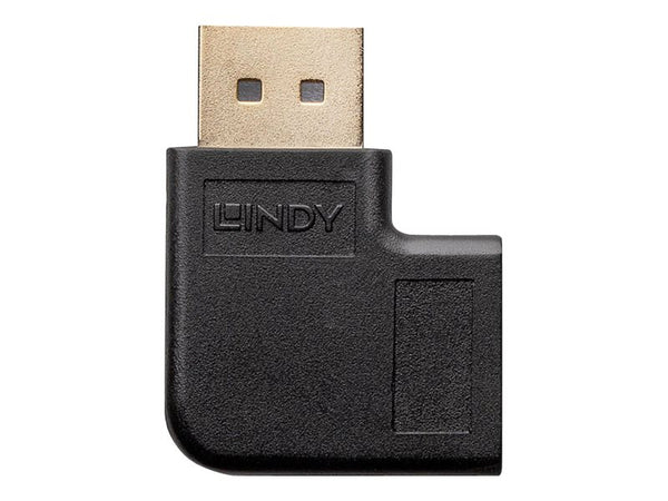 LINDY DisplayPort 1.4 Adapter 90 right Angled M/F