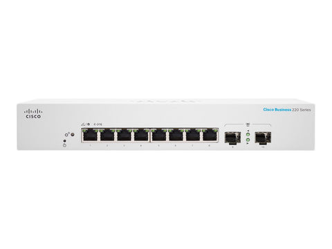 CISCO Business Switching CBS220 Smart 8-port Gigabit 2x1G SFP uplink external power supply