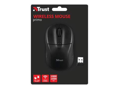 TRUST Souris sans fil compacte PRIMO - Noire mat