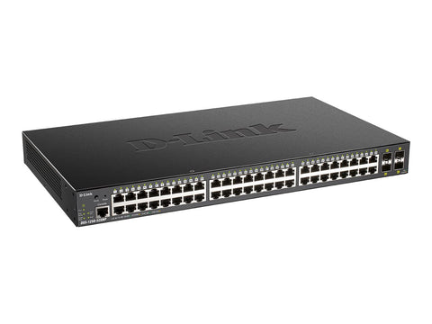 D-LINK 52-Port Smart Managed PoE+ Gigabit Switch 4x 10G dlink green 3.0 48x 10/100/1000Mbit/s TP RJ-45 Port 4x 10Gbit/s Fiber SFP+