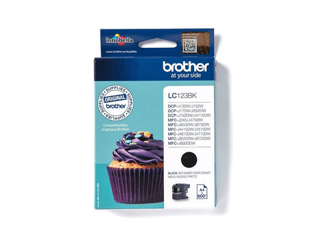 BROTHER LC-123 cartouche dencre noir haute capacité 600 pages pack de 1