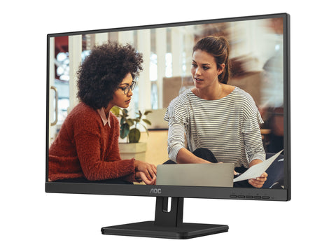 AOC 27E3UM 27" - 1920 x 1080 Full HD (1080p) @ 75 Hz - VA - 300 cd/m² - 3000:1 - 4 ms - 2xHDMI, VGA, DisplayPort - HP- noir