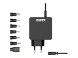 PORT DESIGNS Universal Power Adapter For Notebooks Up To 45W EU Plug 7 Universal Detachable Tips