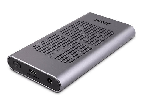LINDY USB 3.2 Dual M.2 NVMe SSD Enclosure with Clone
