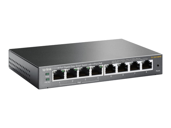 TP-LINK 8-Port Gigabit Desktop PoE Easy Smart Switch, 8 Gigabit RJ45 Ports inkl. 4 PoE Ports, 55W PoE Gesamtleistung