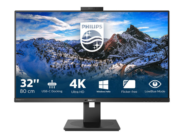 PHILIPS 329P1H/00 4K(UHD), 31.5, IPS, Webcam, 60Hz, 4ms, Adaptive Sync, Docking USB-C, USB-C Port, DP, HDMI, Height adj. Speaker