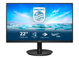 PHILIPS 222V8LA/00 21.5p VA LCD FHD 1920x1080 16:9 3000:1 250cd/m2 75Hz 4ms GtG VGA HDMI 1.4 DP1.2 3 year warranty
