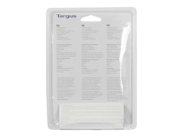 TARGUS Antimicrobial Mid-size Dual Mode Wireless Optical Mouse