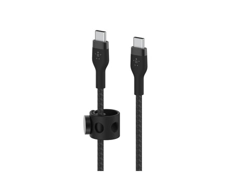 BELKIN USB-C to USB-C Braided Silicone White Black Mix 1m Twin Pack