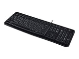 LOGITECH K120 Corded Keyboard black USB (FRA)