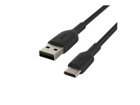 BELKIN BOOST CHARGE USB-A to USB-C Cable Braided 2M Black
