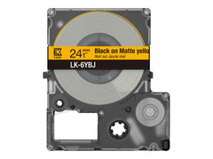 EPSON Matte Tape Yellow/Black 24mm 8m LK-6YBJ