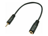 LINDY Audio Adapter Cable 2.5M/3.5F 20cm-Kabel 2.5mm M/3.5mm F