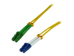 MCL LCAPC/LC duplex singlemode 9/125 OS2 optical fiber - 1m