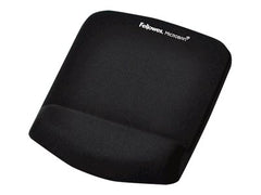 FELLOWES Tapis de souris - Repose poignet PlushTouch™ - Noir - Antibactérien