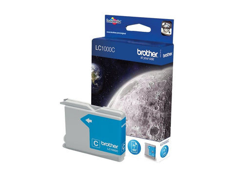 BROTHER LC-1000 cartouche d encre cyan capacité standard 400 pages pack de 1