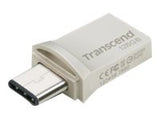 TRANSCEND 128Go Clé USB3.1 Gen 1- On TheGo - Type A et C - Argentée