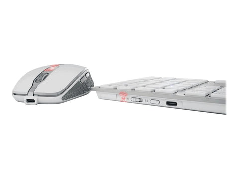 CHERRY DW 9100 Slim Wireless Keyboard and Mouse Silver/White (EU)