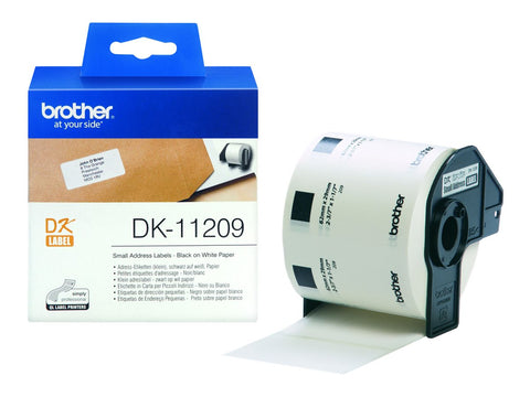BROTHER P-TOUCH DK-11209 die-cut adress label small 29x62mm 800 labels