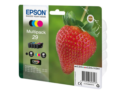 EPSON 1LB Multipack Fraise - Ink Claria Home Black Cyan Magenta Yellow w/s