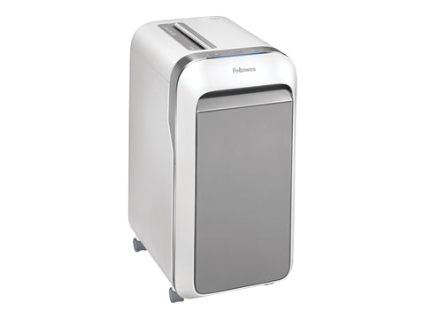 FELLOWES DESTRUCTEUR MICROSHRED LX221 BLANC COUPE MICROPARTICULES 230V EU/UK