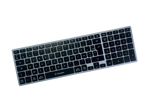 XTREMEMAC Clavier AZERTY en aluminium sans fil multi-appareils
