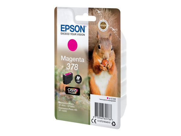 EPSON 4LB Singlepack Magenta 378 Eichhörnchen Clara Photo HD Ink