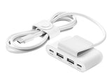 BELKIN BOOST CHARGE up to 30w 2xC + 2xA 4 Port Power Extender White