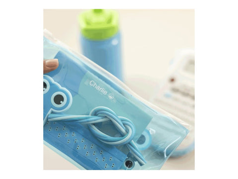 BROTHER 12MM BTAG135 Tape White on Transparent