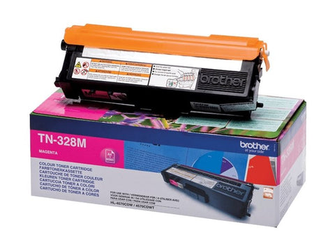 BROTHER TN-328 cartouche de toner magenta très haute capacité 6.000 pages pack de 1