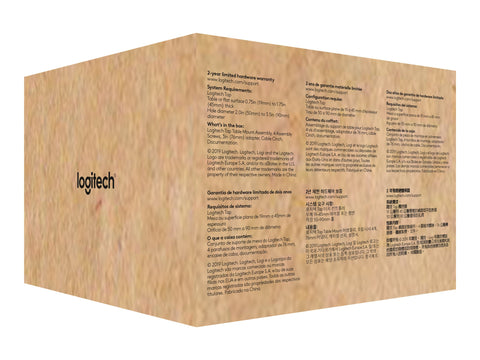 LOGITECH Tap Table Mount Video conferencing controller mounting kit for Room Solution Base Bundle Huddle Large Tap