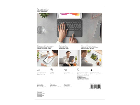 LOGITECH Combo Touch for iPad 7th & 8th generation - Graphite - Fra