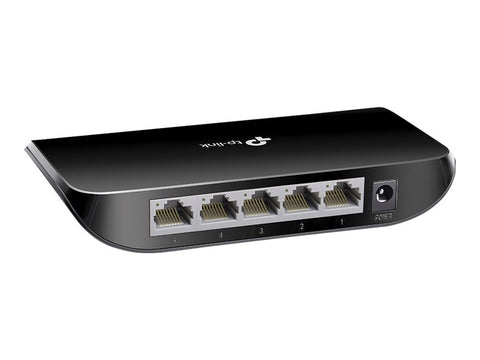 TP-LINK 5-Port-Gigabit-Desktop-Switch - 5x 10/100/1000MBit/s-RJ45-Ports - plastic case (new Design) - V6.0