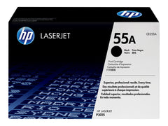 HP 55A original LaserJet Toner cartridge CE255A black standard capacity 6.000 pages 1-pack