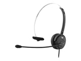 TNB Activ 100M Professional Mono Headset Jack Usb Rj9 Jack Wired Headset With Usb And Rj9 Adaptors Mono Earpad