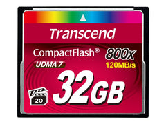 TRANSCEND Premium CompactFlash 32Go Card R120Mo/s VGP 20 MLC