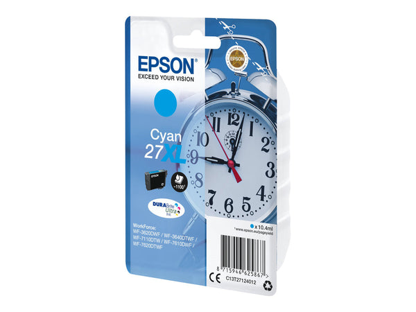 EPSON 1LB 27XL ink cartridge cyan high capacity 10.4ml 1.100 pages 1-pack RF-AM blister - DURABrite ultra ink w/s