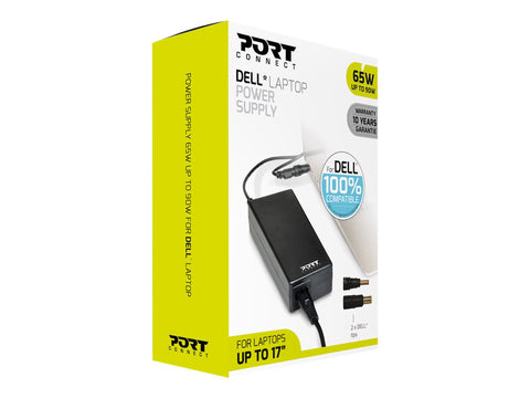 PORT DESIGNS Compatible with DELL notebooks EU Plug Power supply for notebooks 65W up to 90W