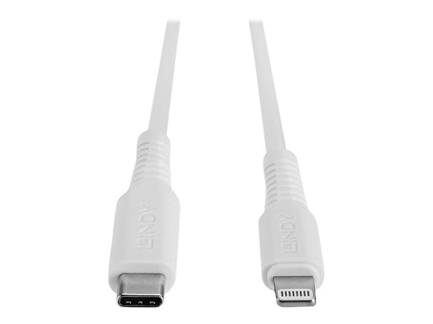 LINDY 3m USB C to Lightning Cable White