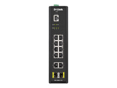 D-LINK 12 Port L2 Industrial Smart Managed Switch with 10 x 1GBaseTX ports and 2 x SFP ports