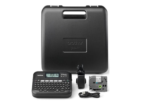 BROTHER PT-D460BTVP Etiqueteuse professionnelle Bluetooth 18mm avec mallette de transport adaptateur secteur un ruban TZe 4m câble