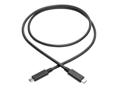 EATON TRIPPLITE USB-C Cable M/M - USB 3.1 Gen 2 10Gbps 5A Rating Thunderbolt 3 Compatible 3ft. 0.91m